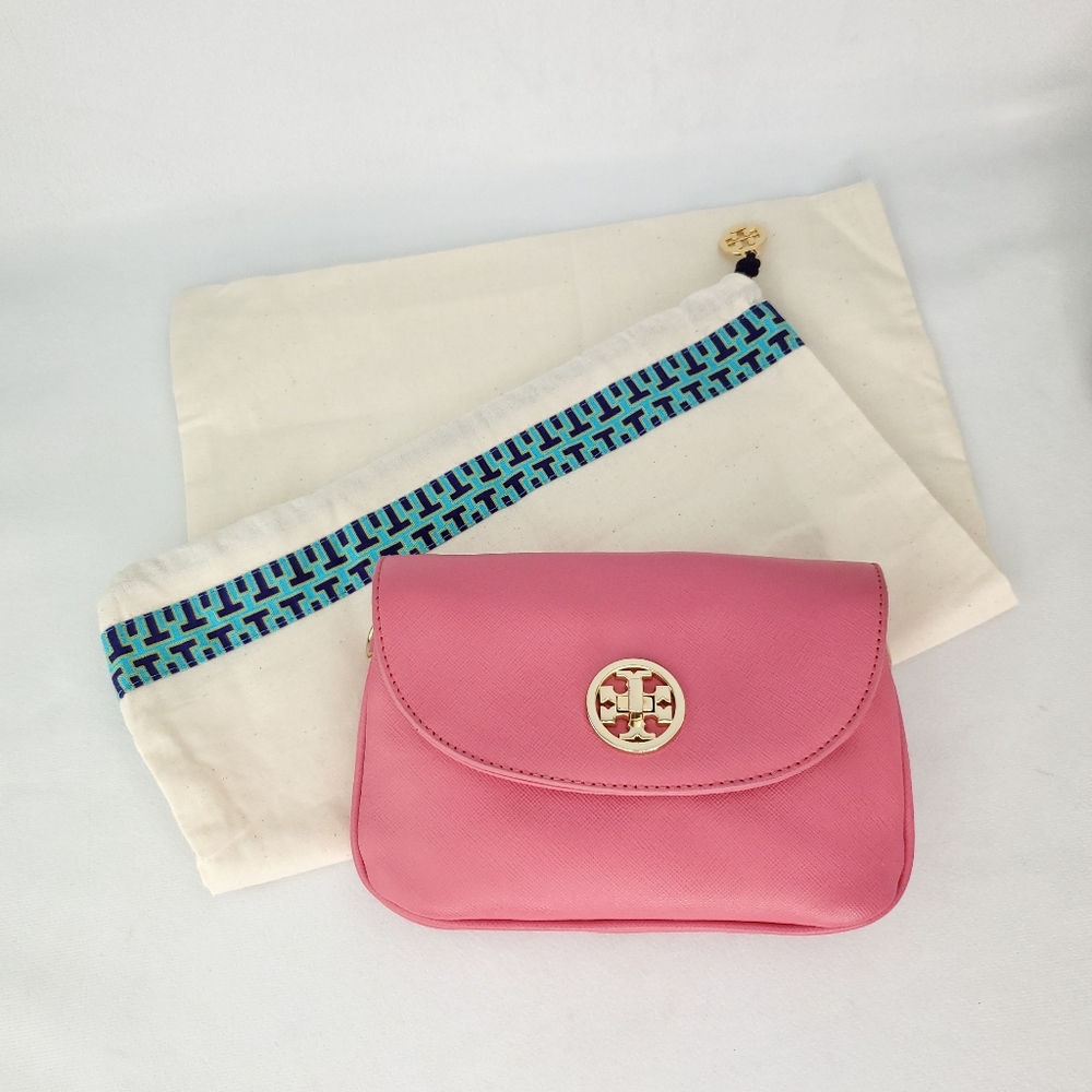 AUTHENTIC TORY BURCH Pink Robinson Mini Crossbody - Picture 15 of 15